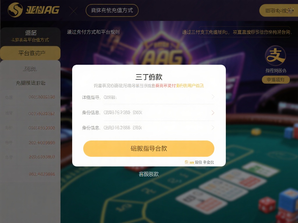 亚游ag能退钱吗 (亚游AG平台是否支持退钱?详细解答与流程) 此外,退款是否可行还取决于具体的充值方式和平台规则