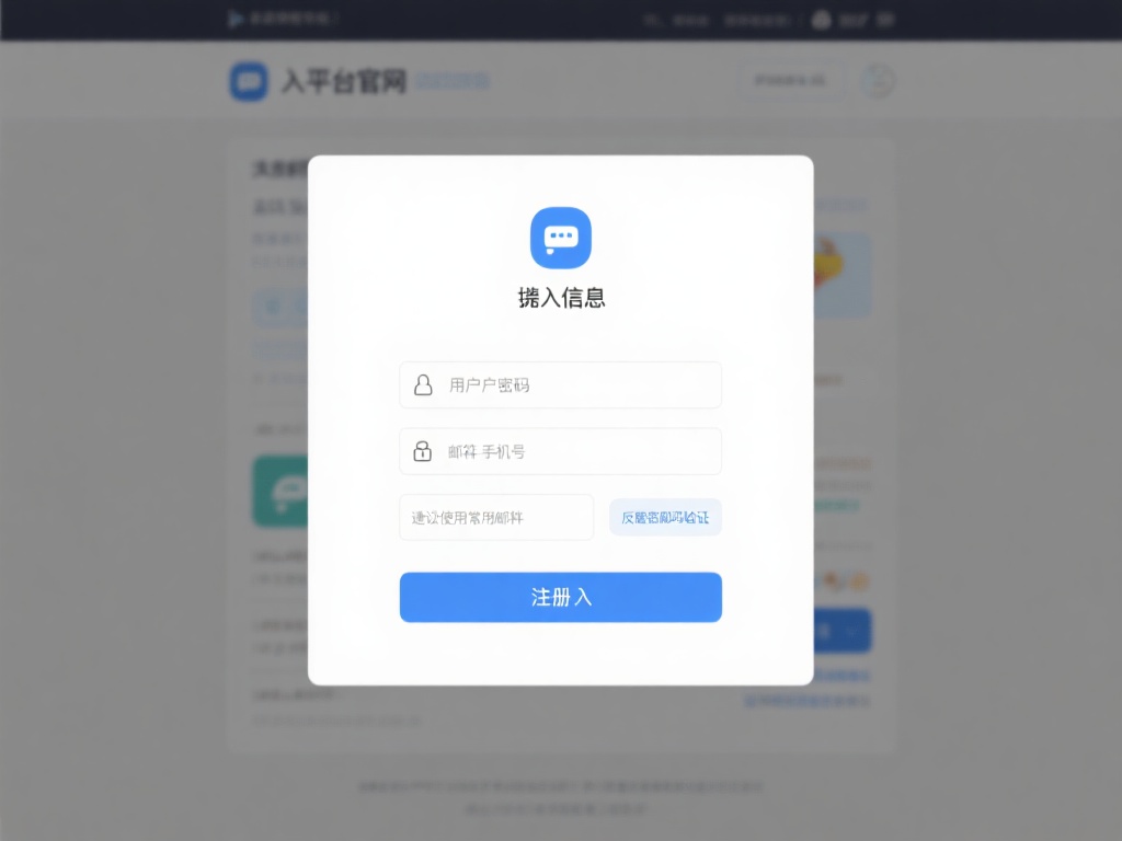填写基本信息
进入平台官网后，通常会看到注册入口